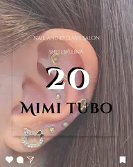 【SNSで話題の耳つぼジュエリー２０粒】　平日￥5980土日祝￥6500  ネイル＆アイを同日施術で500円OFF