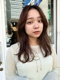 カットモデル🌟シャンプーブロー込み🧴蜂蜜トリートメント🍯コテ巻き仕上げ