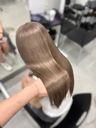 【💞ミニモ学割💞】ケアブリーチ込ダブルカラー➕髪質改善トリートメント⟡.·