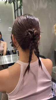 お呼ばれヘアセット🎀🤍