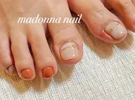 フットネイル【ワンカラー】アート2本付き(オフあり)