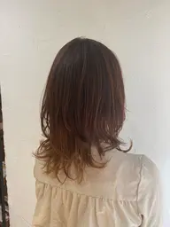 レイヤー(ウルフボブ)カット+美容液カラー