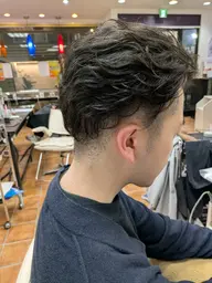 ナチュラルパーマ+眉カット