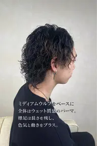 メンズカット+ケアパーマ