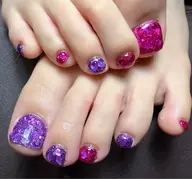 《フットネイル》ワンカラー🩵