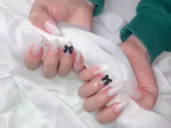 チップ長さだしワンカラー or ラメグラ (好きなパーツ2個付き)