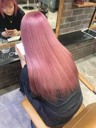 U22限定♡🍒暖色カラー限定🍒♡暖色高発色カラー🪄ケアブリーチ使用【ダブルブリーチ➕クイックトリートメント】