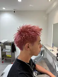 【メンズ】 カット・ブリーチオンカラー・トリートメント