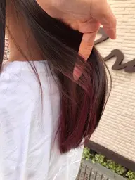 🍓当日予約ok🍓【WILLOW京橋】カット+インナーカラーorイヤリングカラー¥14300[E-7/京橋]