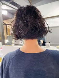 抜け感パーマ＋カット＋ケアトリートメント