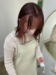 🌷インナーカラー🌷インナーブリーチ&カラー+全体カラーク”前処理の7種トリートメント付き🫧