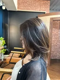 似合わせカット+カラー(リタッチ)+2ステップトリートメント +マイクロバブル(marbb)メンズOK