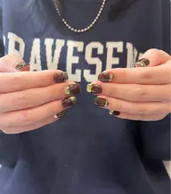 𓍱ハンド𓍱オフ込み ワンカラー+ミラーフレンチ