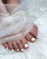 フット♡ワンカラーorマグネットorフラッシュネイル(オフなし) マグネット、フラッシュネイル変更可💅