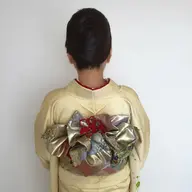 訪問着着付け【変わり結び】