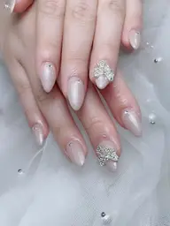 自爪マグネット🩷ユニコーン🩷ミラー🩷フラッシュワンカラー(1週間以内無料お直し)