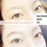 パリジェンヌラッシュリフト➕ハリウッドブロウリフト