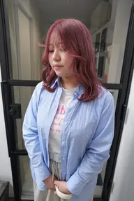 【💝🍫3月限定クーポン❤】  似合わせカット+艶感カラー+3stepトリートメント ¥16500➩¥11000