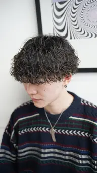 🔥古着好きや雰囲気出したい方におすすめ🔥骨格矯正カット＋ハードスパイラルパーマ（プードルパーマ）