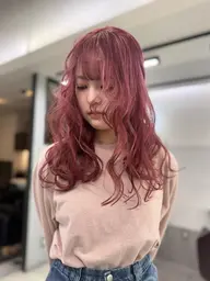 【日常に馴染むピンク🎀】カット＋ケアブリーチ＋ツヤツヤピンク＋本格4STEP TR✨