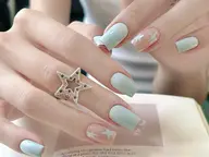 ☆自爪☆持ち込み2本デザイン★新規ジェルオフ無料★