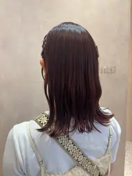 【艶感✨ケアカラー＋ミルボンAujuaトリートメント🫶🏻】艶感と美白効果⁉️ダメージレスなカラーとAujuaTR⭐️