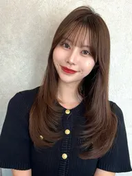 🌼小顔韓国風カット+カラー+3stepトリートメント+超音波アイロン🌼