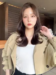 【ミニモ新規限定人気No3メニュー】韓国風カット+髪質改善生カラー+TOKIOトリートメント🦋※韓国風以外も切れます