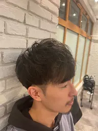 カット+シェービング・眉カット+シャンプー+ブロー