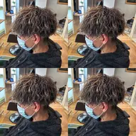 メンズカット＋パーマ＋トリートメント　【ツイストスパイラル・波巻き・ニュアンスパーマ】