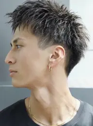 【ツーブロベリーショート】カットモデル