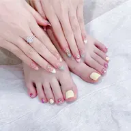 【お得な同時施術】ハンド長さ出し込/ハンド・フット付け放題　オフ込み