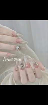 シンプル持ち込みデザイン✨長さだし10本(複雑アート不可)パーツ時間以内つけ放題🉑新規ソフトジェルオフ無料🆓