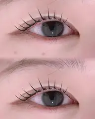 ೀまつ毛パーマ(上）ೀ※アイシャンプー、美容液（¥500）追加可能です🙌🏻