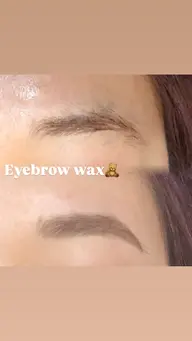 美眉人気No.1✨️眉毛ワックス（メイク無し）【ワックス➕間引き】