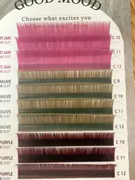 LEDお写真いただける方📸写真の3色mixボリュームラッシュC10.11.12 デザイン洗濯〇120束 約400本