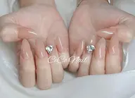 チップ長さ出し ワンカラーorラメグラ+パーツ2個or埋め尽くし2本¥9980⇒8900