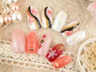 【新規オフなし】人気No.3　ご褒美☆華やかアートコース￥8990