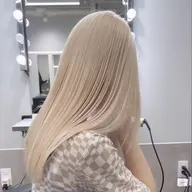 【超ケアブリーチ】ダブルカラー＋ケアブリーチ＋髪質補強4stepトリートメント付　¥14900-