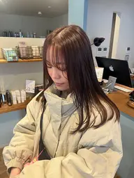 【ダメージレスに可愛く🤍】カット+ブリーチなしダブルカラー