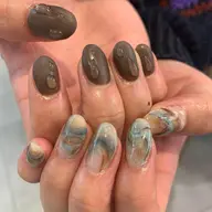 【時短メニュー】アートやり放題ネイル + ヘアカラー🌈