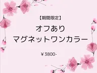 【期間限定】オフあり　マグネットワンカラー　¥3800