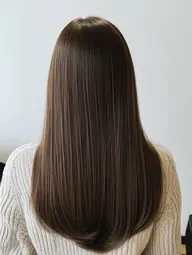 【自然な仕上がりに】カット+髪質改善ストレートパーマ