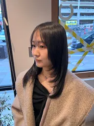 【🌸4月限定🎀】 艶カラー+カット+オーガニックトリートメント