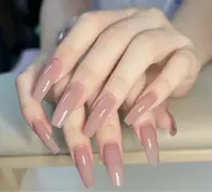 hand チップ長さだしワンカラーorラメグラデーション