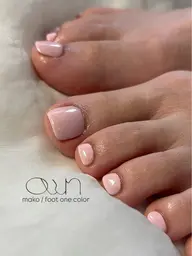 【foot】ワンカラー(オフ無/120分)🐾100色以上のカラーチャートの中からお好みの色をお選びいただけます🌿