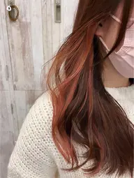 【🪡👗ワンポイントカラー👗🪡】🔵イヤリングカラー(ケアブリーチ)➕カラー🔵