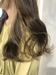 イヤリングカラー(ブリーチ)+カラー+カット