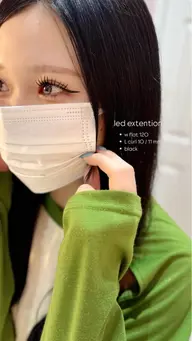 🩰最新技術❕LEDエクステ100本🩰