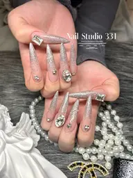 【チップ長さだし10本】ダイヤモンドフラッシュ